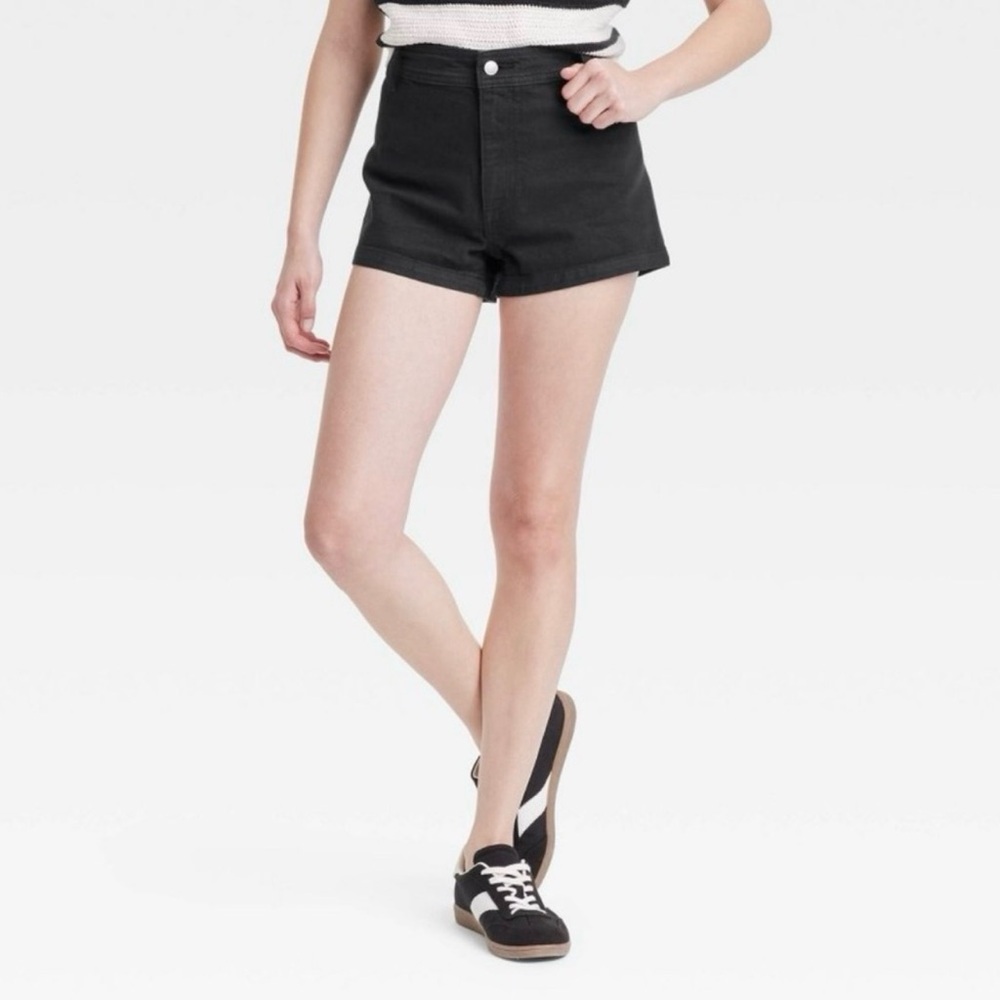 NEW Universal Thread Black High Waist Women's Sailor Shorts Sz 17